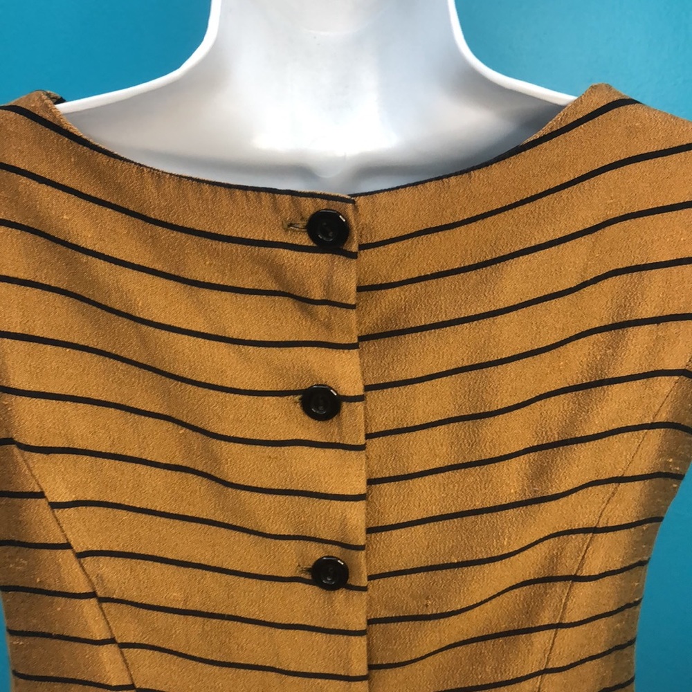 LOIS SNYDER / DANI MAX VINTAGE CROP TOP • GOLD/BLACK STRIPED - Picture 6 of 9